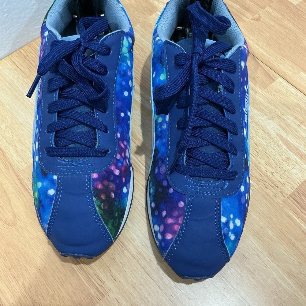 Kids Sz 6 Puma Roma '68 Galaxy Outer Space Blue Sneakers Free Shipping Fit W 7.5 - Picture 5 of 8